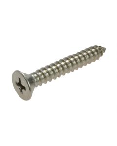 10g (4.80mm) Stainless A4-70 G316 Countersunk Phillips (PH2) Self Tapping Screws ANSI B18.6.4