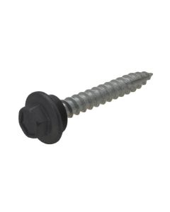 12g (5.50mm) x 25mm NEO Monument Hex Flange Timber T17 Cladding Screw Galvanised