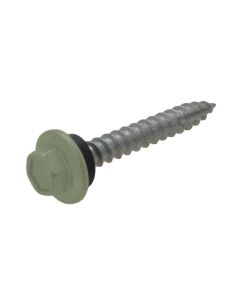 12g (5.50mm) x 25mm NEO Pale Eucalypt Hex Flange Timber T17 Cladding Screw Galvanised