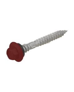 12g (5.50mm) x 50mm NEO Manor Red Hex Flange Timber T17 Top Grip Roofing Screw Galvanised