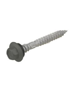 12g (5.50mm) x 50mm NEO Woodland Grey Hex Flange Timber T17 Top Grip Roofing Screw Galvanised