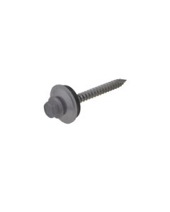 14g (6.30mm) x 50mm Basalt Cyclone BRA / Multiseal Hex Flange (3/8") Timber T17 Roofing Screw Galvanised