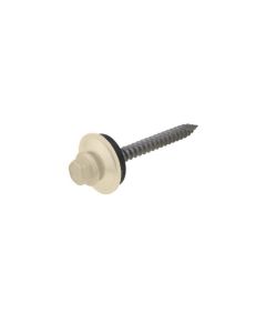 14g (6.30mm) x 50mm Paperbark Cyclone BRA / Multiseal Hex Flange (3/8") Timber T17 Roofing Screw Galvanised