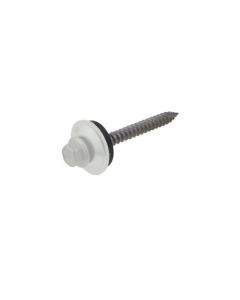 14g (6.30mm) x 50mm Shale Grey Cyclone BRA / Multiseal Hex Flange (3/8") Timber T17 Roofing Screw Galvanised