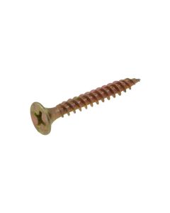 6g (3.50mm) Zinc Yellow Bugle (PH2) Fine Plasterboard Timber Screws