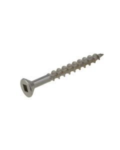 10g (4.80mm) Countersunk Square (SQ2) Chipboard Screws Stainless G304 A2-70 