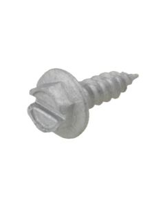 8g (4.20mm) Galvanised Hex Flange (1/4") Slotted Stitching Coarse Timber Screws