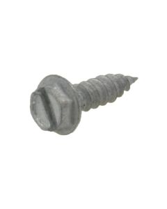 8g (4.20mm) Galvanised Hex Flange (1/4") Serrated Slotted Stitching Coarse Timber Screws