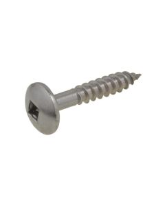 8g (4.2mm) Stainless A2-70 G304 Button Square (SQ2) Stitching Coarse Timber Screws