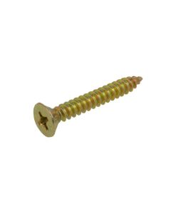 8g (4.20mm) Zinc Yellow Countersunk (PH2) Coarse Villaboard Timber Screws