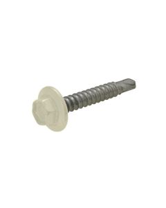 10g (4.80mm) x 25mm Evening Haze Sand Hex Flange (5/16") Metal Self Drilling Cladding Screw Galvanised