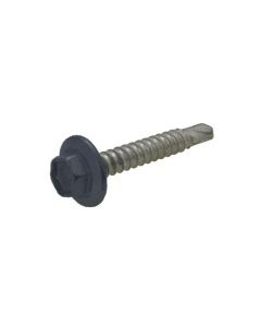 10g (4.80mm) x 25mm Ironstone Hex Flange (5/16") Metal Self Drilling Cladding Screw Galvanised