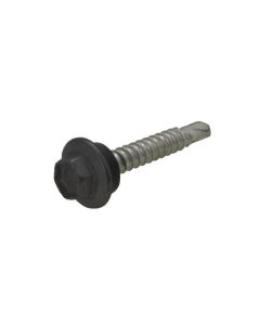 10g (4.80mm) x 25mm NEO Monument Hex Flange (5/16") Metal Self Drilling Cladding Screw Galvanised