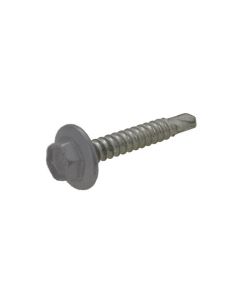 12g (5.50mm) x 20mm Basalt Hex Flange (5/16") Metal Self Drilling Shed Screw Galvanised