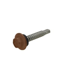 12g (5.50mm) x 20mm NEO Terrain Hex Flange (5/16") Metal Self Drilling Shed Screw Galvanised