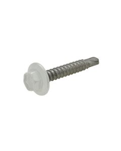 12g (5.50mm) x 20mm Shale Grey Hex Flange (5/16") Metal Self Drilling Shed Screw Galvanised