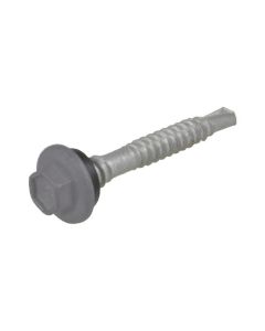 12g (5.50mm) x 39mm NEO Basalt Hex Flange (5/16") Metal Top Grip Roofing Screw Galvanised