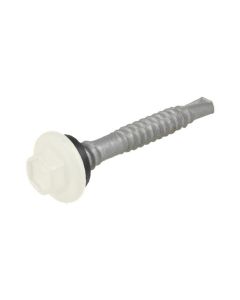 12g (5.50mm) x 39mm NEO Surfmist Hex Flange (5/16") Metal Top Grip Roofing Screw Galvanised