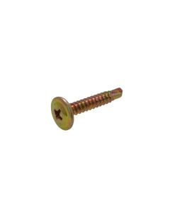 8g (4.20mm) Zinc Yellow Button Phillips (PH2) Coarse Metal Self Drilling Screws