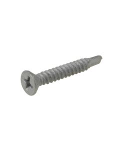 8g (4.20mm) Galvanised Countersunk Rib Phillips (PH2) Fibre Cement Coarse Metal Self Drilling Screws