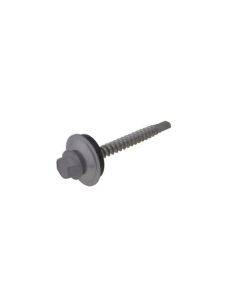 14g (6.30mm) x 53mm Basalt Cyclone BRA / Multiseal Hex Flange (3/8") Metal Roofing Screw Galvanised