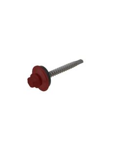 14g (6.30mm) x 65mm Manor Red Cyclone BRA / Multiseal Hex Flange (3/8") Metal Roofing Screw Galvanised