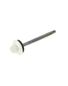 14g (6.30mm) x 75mm Surfmist Cyclone BRA / Multiseal Hex Flange (3/8") Metal Roofing Screw Galvanised