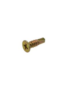 10g (4.80mm) Zinc Yellow Flat Top Phillips (PH2) Coarse Coarse Metal Self Drilling Screws