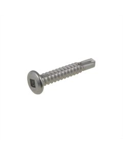 10g (4.80mm) G410 Stainless Wafer Square (SQ2) Coarse Metal Self Drilling Screws