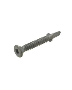 8g (4.20mm) Galvanised Countersunk Wing Square (SQ2) Coarse Metal Self Drilling Screws