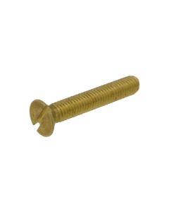 M8 x 1.25p Metric Coarse Brass Countersunk Slot Machine Screws AS 1427