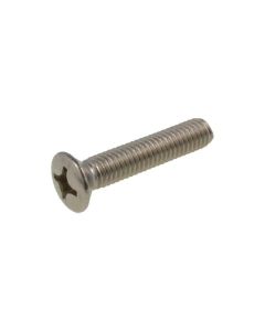 M3 x 0.50p Metric Coarse Stainless A2-70 G304 Raised Oval Countersunk Phillips (PH1) Machine Screws DIN 966