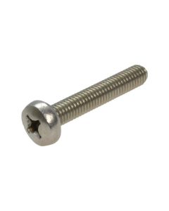 M3 x 0.50p Metric Coarse Stainless A4-70 G316 Pan Phillips (PH1) Machine Screws DIN 7985