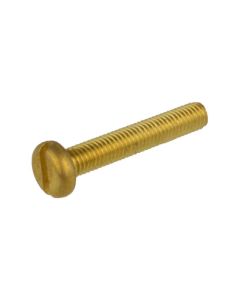 M2.5 x 0.45p Metric Coarse Brass Pan Slot Machine Screws AS 1427