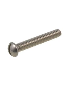 1/8" x 40 TPI BSW Coarse Stainless A2-70 G304 Round Slot Machine Screws BS 450