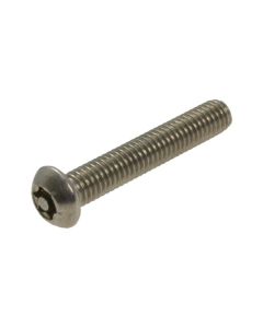 M3 x 0.50p Metric Coarse Stainless A2-70 G304 Button Post Torx (T10) Security Machine Screws