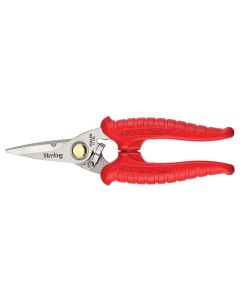 185mm 7'' Black Panther Red High Tensile Industrial Snips Sterling 29-702