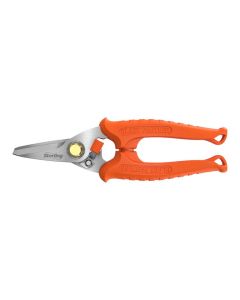 185mm 7'' Black Panther Orange Rounded Tip Industrial Snips Sterling 29-704