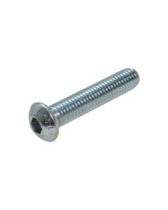 M3 x 0.50p Metric Coarse Zinc Class 12.9 Button Head Socket (2mm Key) Screws ISO 7380