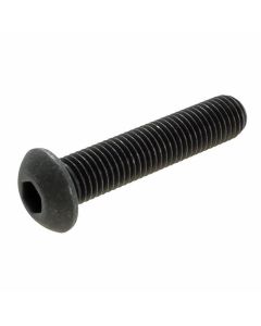 #10-32 (3/16") x 32 TPI UNF Fine Plain Black Uncoated Grade 10.9 Button Head Socket (1/8" Key) Screws ANSI B 18.3