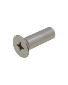 M3 x 20mm (L) x 3.85mm (D) Metric Coarse Stainless A4-70 G316 Countersunk Post Head Phillips (PH2) Barrel Nut / Anchor 