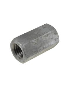 M10 x 1.50p x 30mm Metric Coarse Galvanised Class 5 Hex Rod Coupler Coupling Nuts Low Tensile