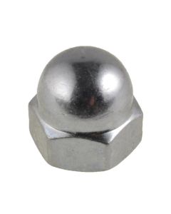 M3 x 0.50p Metric Coarse Chrome 1 Piece Dome Nuts Low Tensile DIN 1587