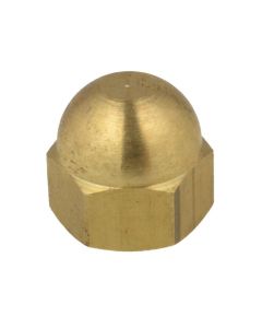 M3 x 0.50p Metric Coarse Brass 1 Piece Dome Nuts Low Tensile DIN 1587