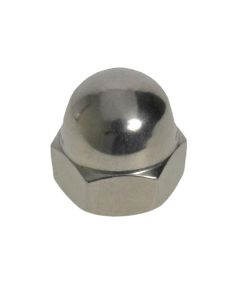 M3 x 0.50p Metric Coarse Stainless A2-70 G304 1 Piece Dome Nuts DIN 1587