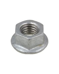 M10 x 1.50p Metric Coarse Galvanised Class 8 Hex Flange Serrated Nuts High Tensile DIN 6923