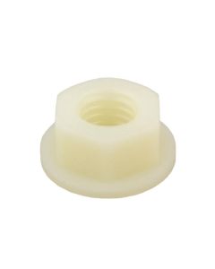 M4 x 0.70p Metric Coarse Nylon Hex Flange NON SERRATED Nuts DIN 6923