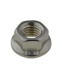 M4 x 0.70p Metric Coarse Stainless A2-70 G304 Hex Flange NON SERRATED Nuts DIN 6923