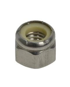 #10-24 (3/16") x 24 TPI UNC Coarse Stainless A4-70 G316 Hex Nyloc Nuts NE Series