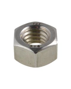 1/8" x 40 TPI BSW Coarse Stainless A4-70 G316 Hex Standard Nuts BS450